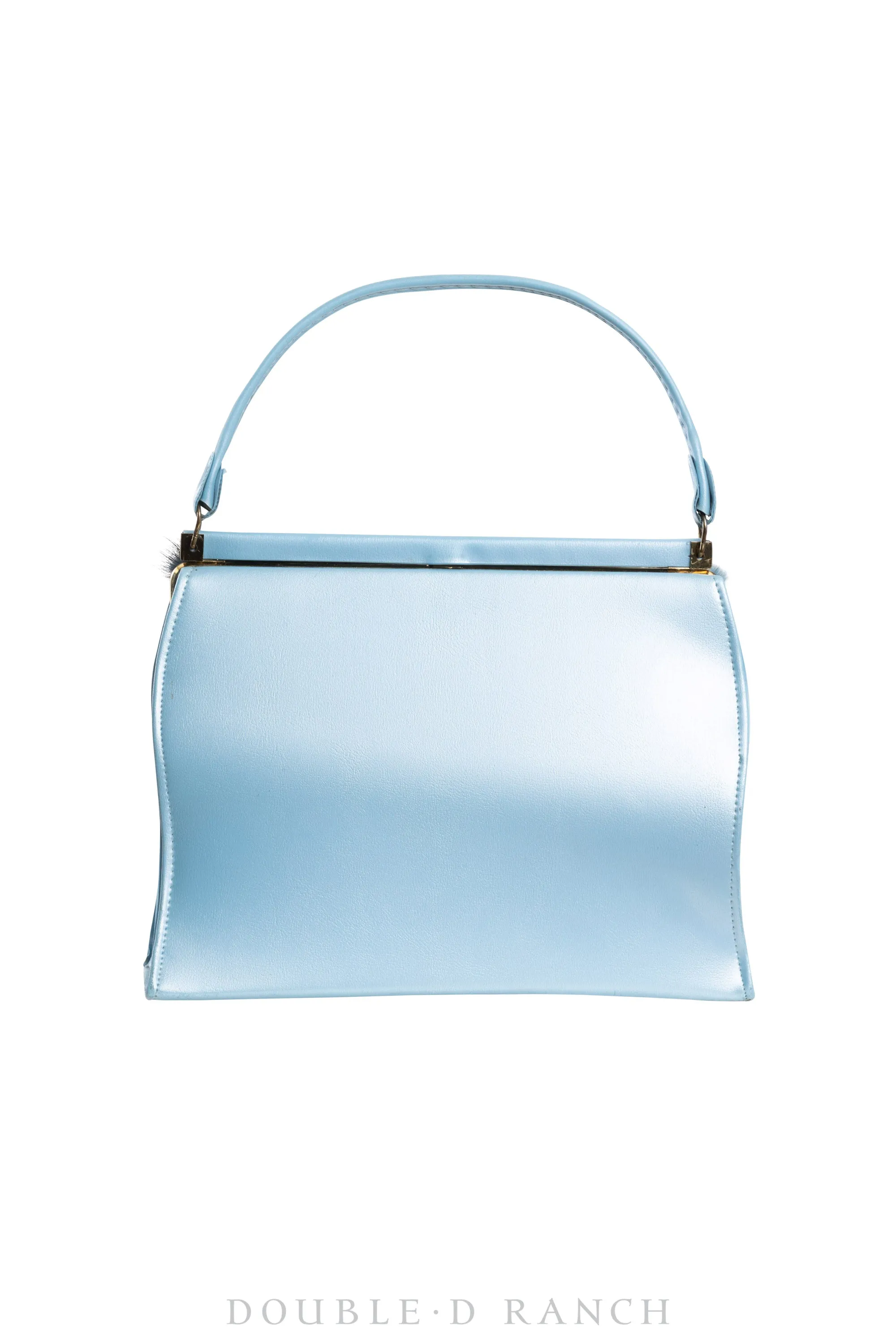 Bag, Silver Label, Light Blue Leather with Bronc Buckle, Numbered Edition, Repurposed, 1272