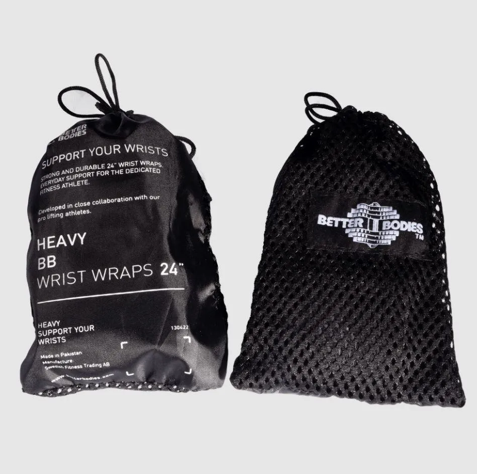 Better Bodies Heavy BB Wrist Wraps 24 Inch - Black