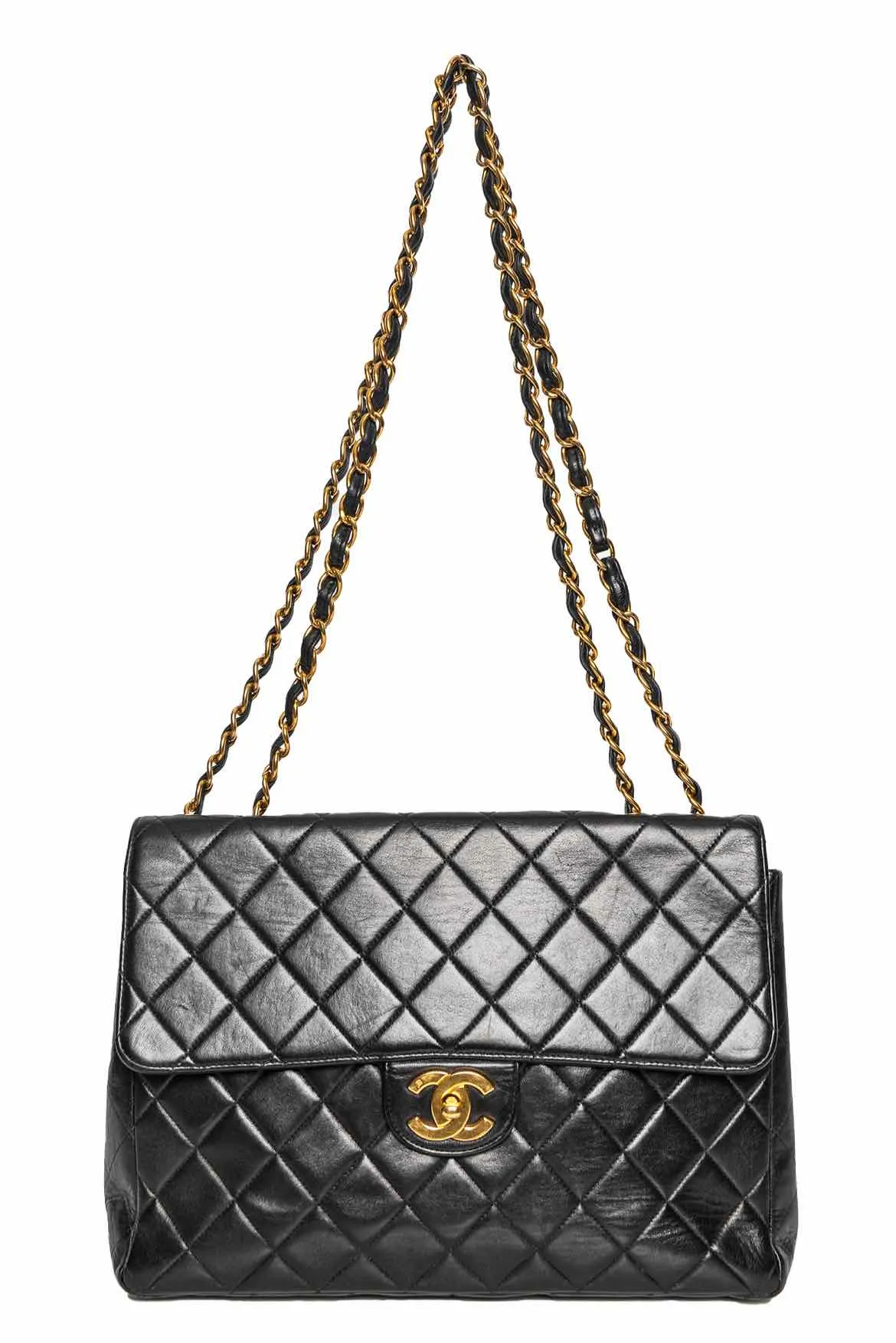 Chanel Vintage Jumbo Classic Flap Shoulder Bag