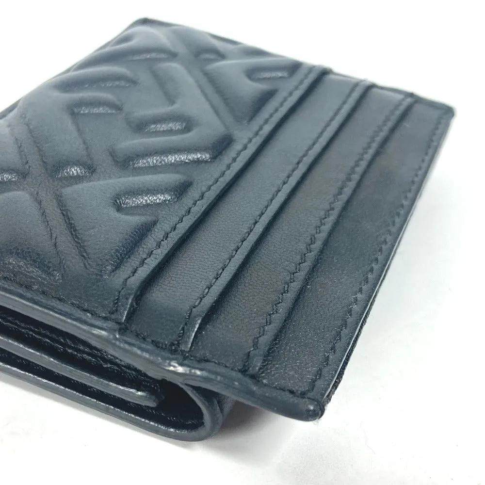 FENDI Card Case 8M0423 leather black name card holder Baguette Card Case Women Used