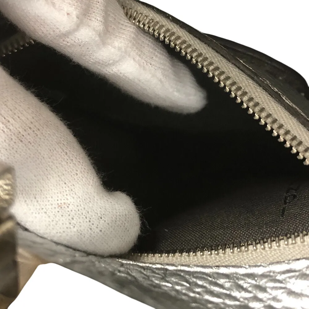 FENDI Handbag 8BN244 leather Silver Mini Pea Kaboo 2way