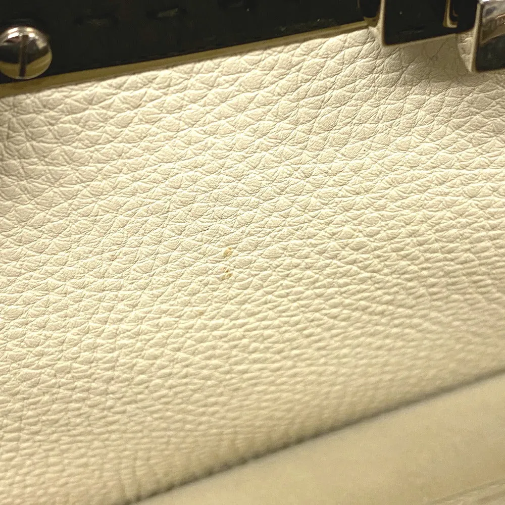 FENDI Handbag leather gray Celeria Peek-a-boo regular