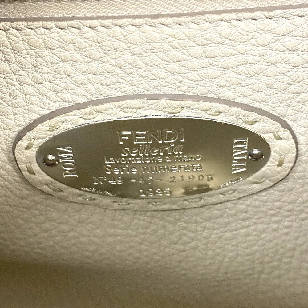 FENDI Handbag leather gray Celeria Peek-a-boo regular