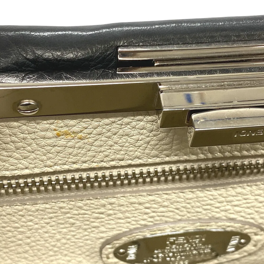 FENDI Handbag leather gray Celeria Peek-a-boo regular