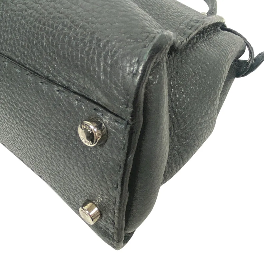 FENDI Handbag leather gray Celeria Peek-a-boo regular