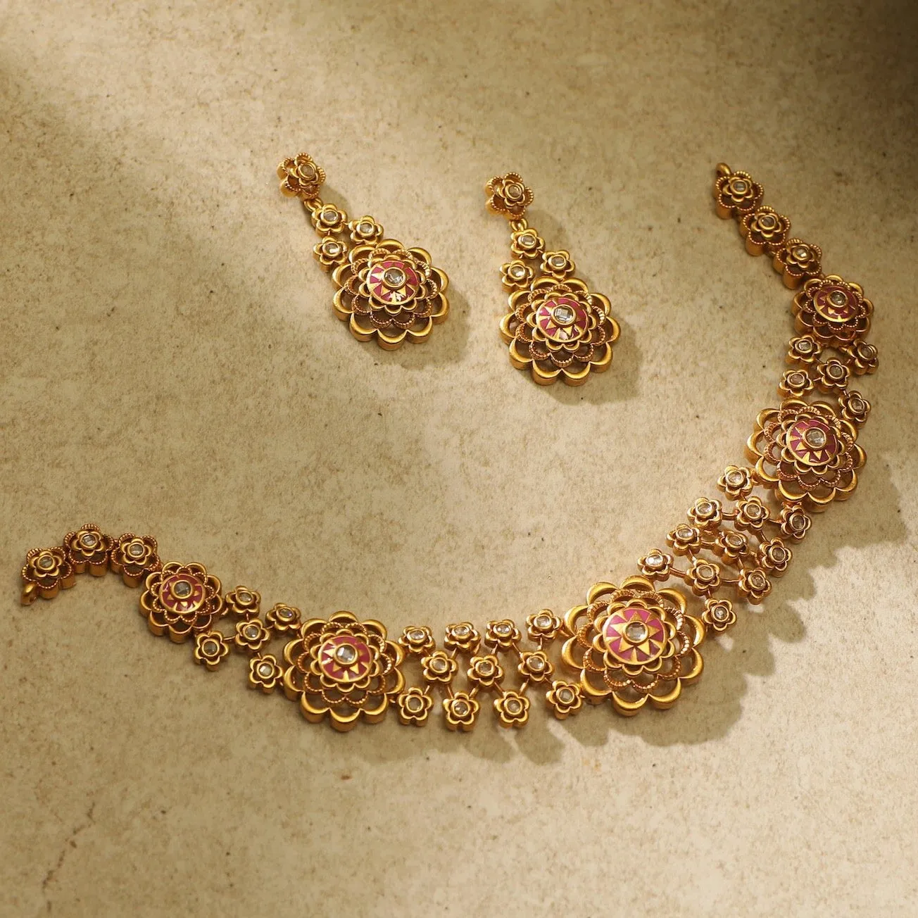 Forever Florals Statement Necklace Set