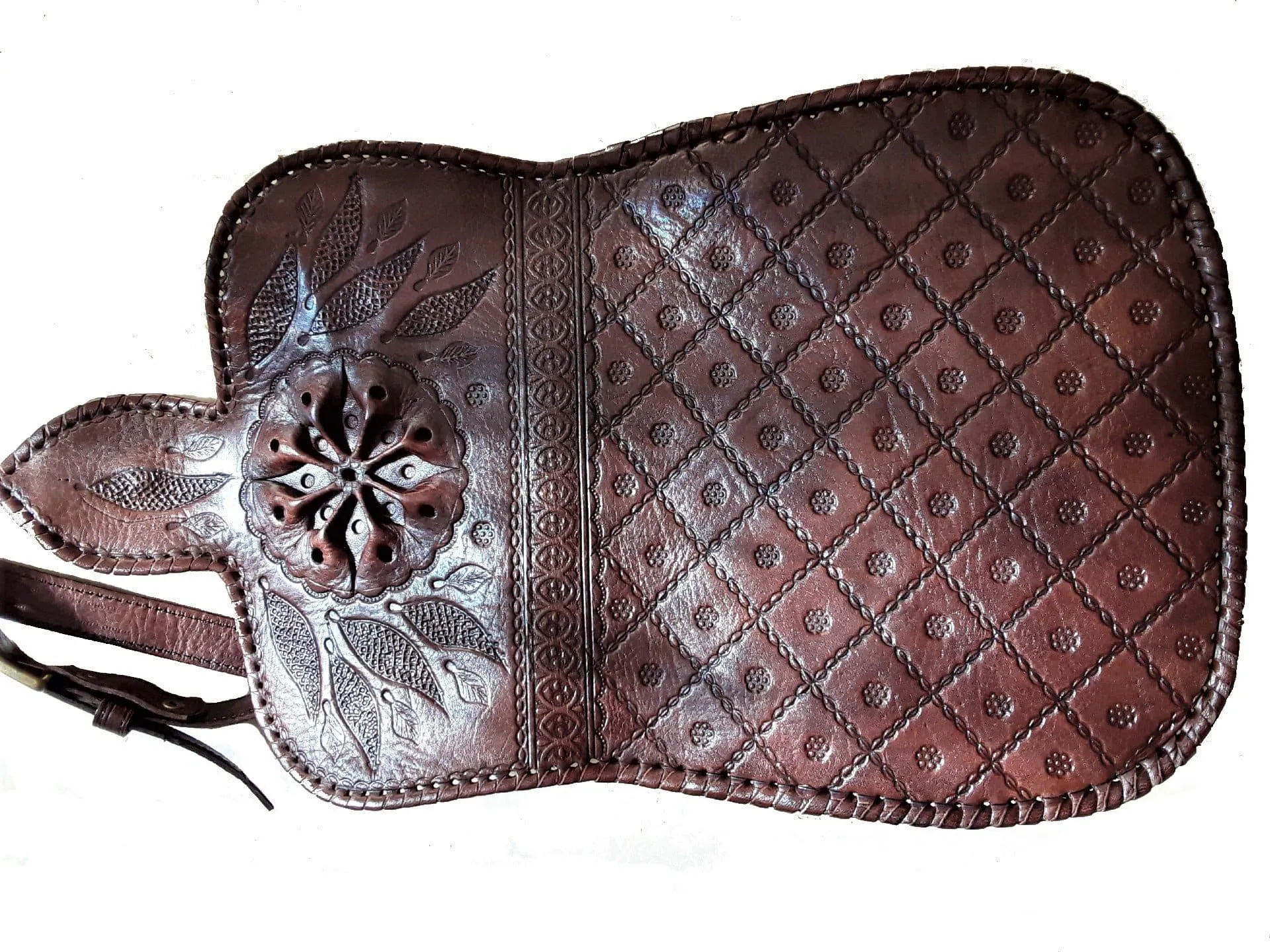 LSSAN Leather Handbag - Brown Star