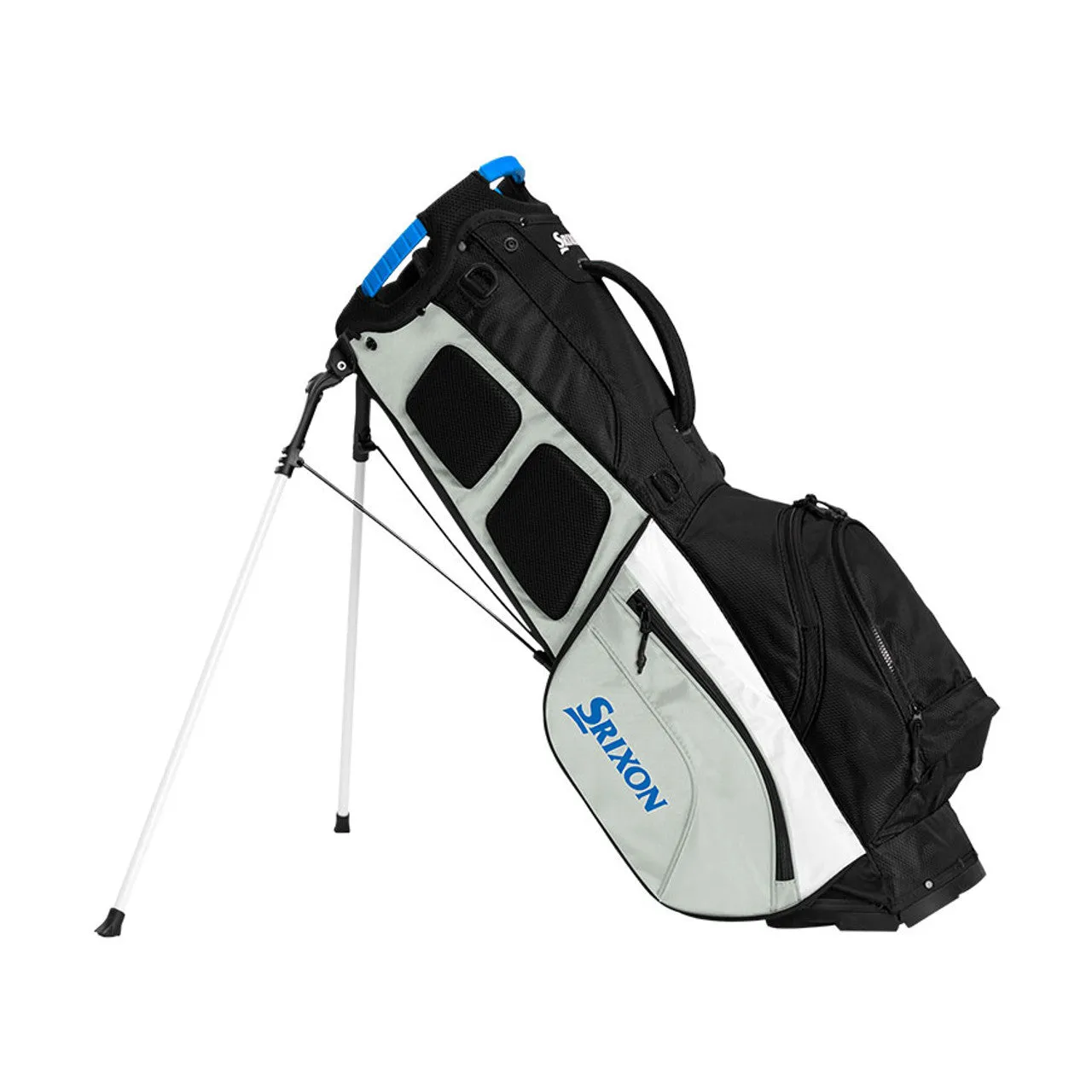 Srixon Premium Golf Stand Bag in Grey/White/Black/Blue - High Durability