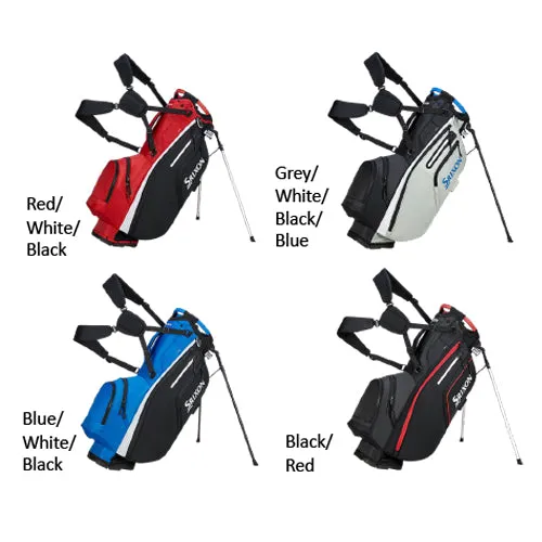 Srixon Premium Golf Stand Bag in Grey/White/Black/Blue - High Durability